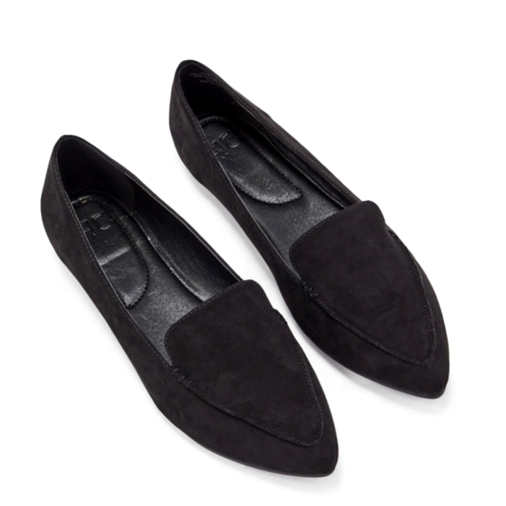 NWOT JustFab Cambell Slip On Loafer Black 9.5